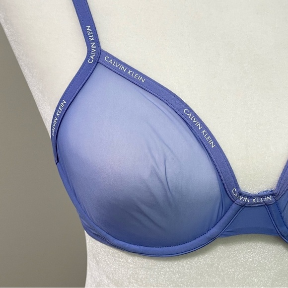 Calvin Klein Sheer Marquisette Lace Unlined Demi Bra - Picture 4 of 9